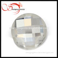 round flat bottom white mirror glass for jewelry making